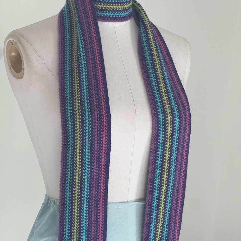 Colorful Striped Fringe ‎ Scarf